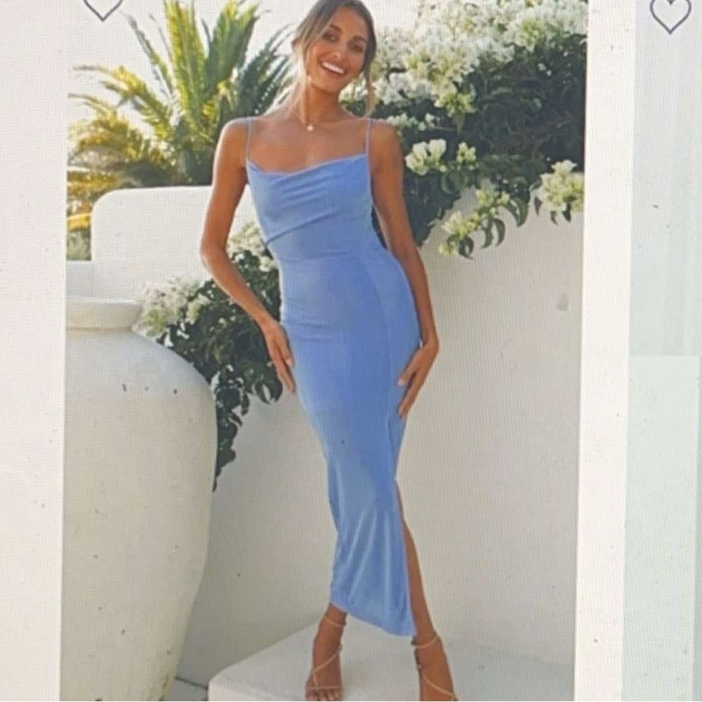 Hello Molly Blue Midi Dress